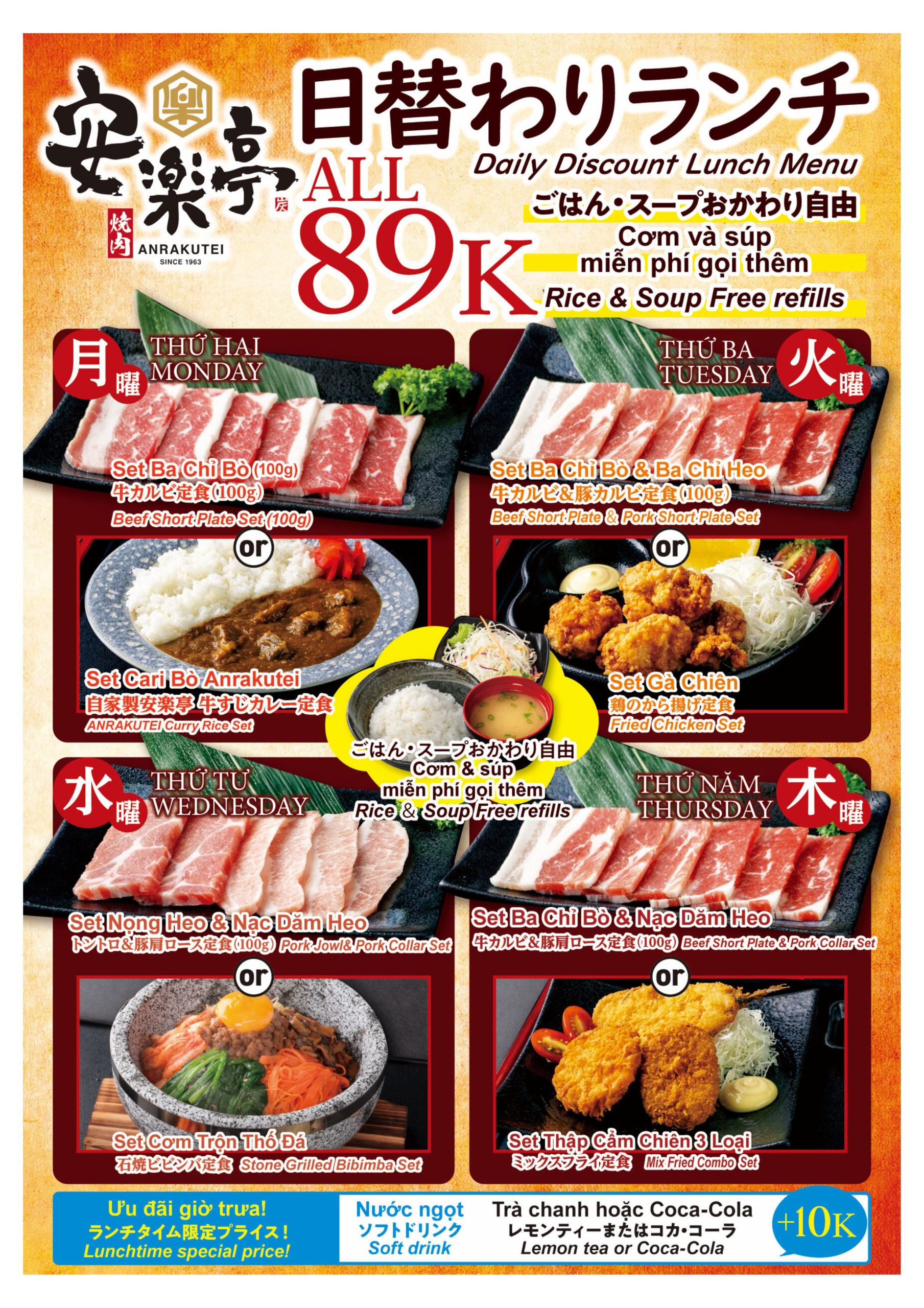 Menu 89K Theo Ngày
